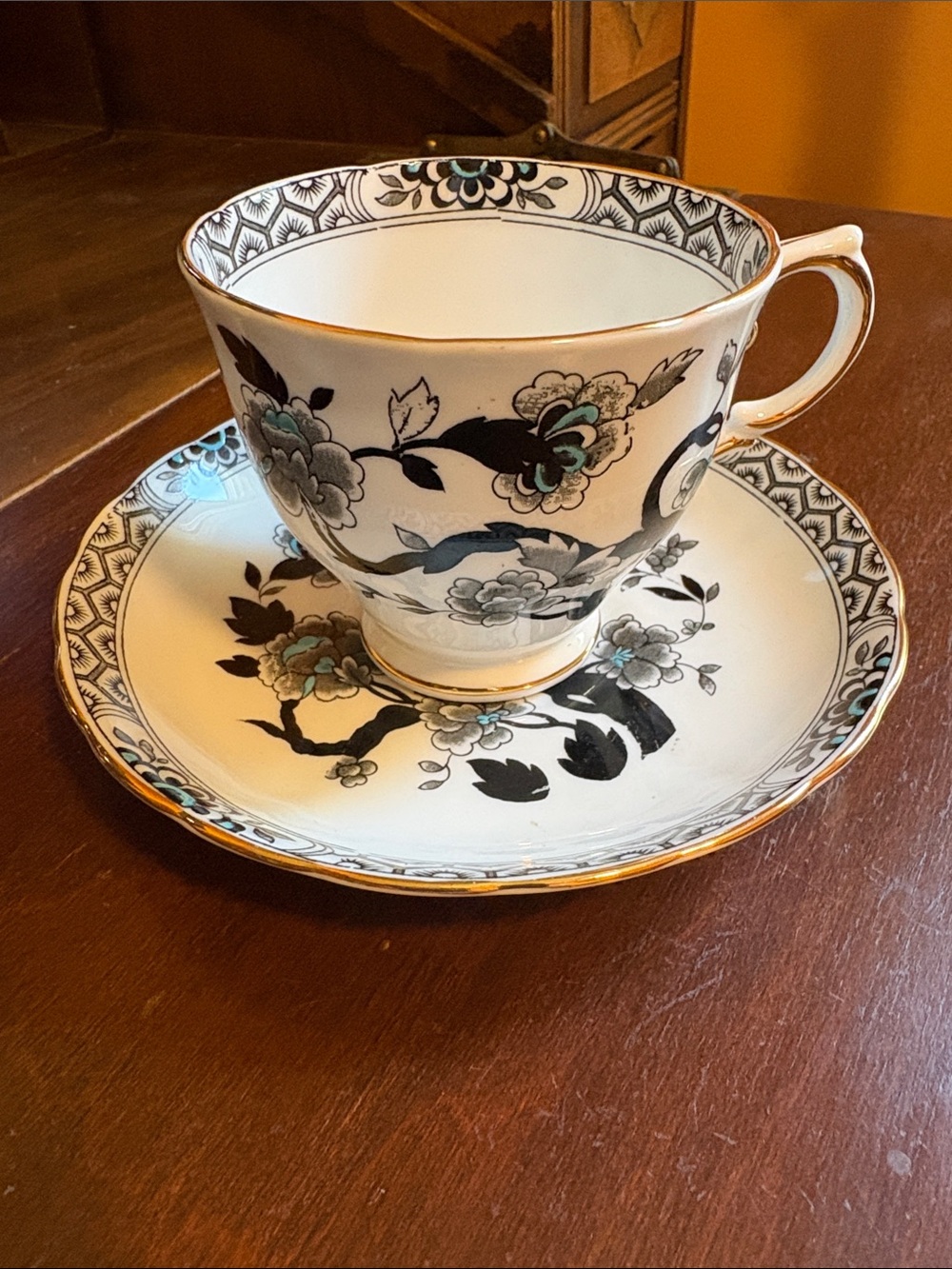 Bone china teacup made in England